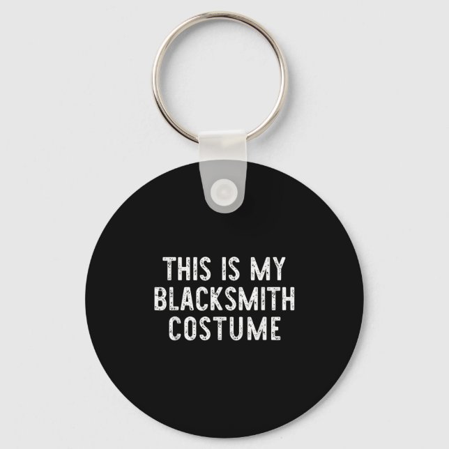 This Is My Blacksmith Costume Halloween Easy Kids  Key Ring (Front)