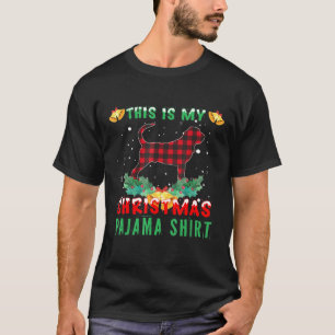 This Is My Bloodhound Christmas Pajama Bloodhound T-Shirt