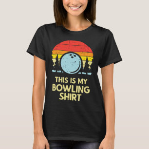 This Is My Bowling Shirt Retro Bowler Men Women Ki