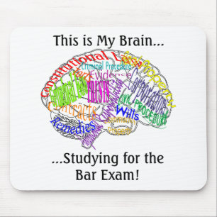 This is my brain...Bar Exam Mouse Pad