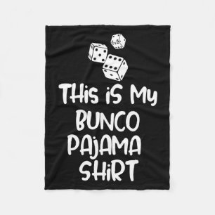 This Is My Bunco Pajama Shirt For Women Men Kids L Fleece Blanket