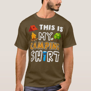 This Is My Camping Camping Happy Camper Campfire A T-Shirt