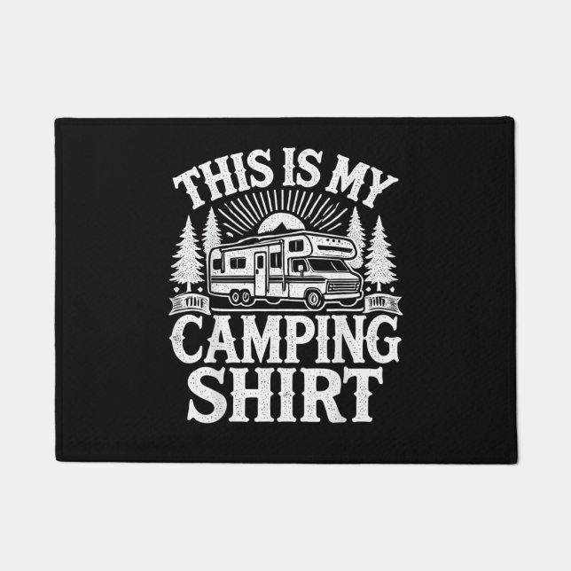 This Is My Camping Funny Camper Doormat (Front)