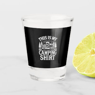 This Is My Camping Funny Camper Shot Glass
