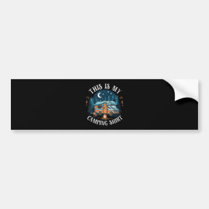 This Is My Camping Hiking Funny Camper Bumper Sticker
