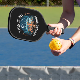 This Is My Camping Hiking Funny Camper Pickleball Paddle