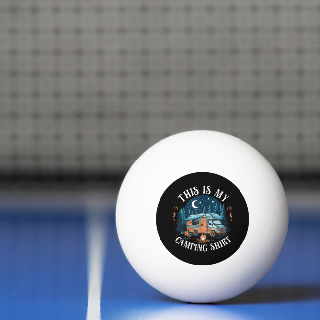 This Is My Camping Hiking Funny Camper Ping Pong Ball (Net)