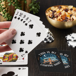 This Is My Camping Hiking Funny Camper Playing Cards
