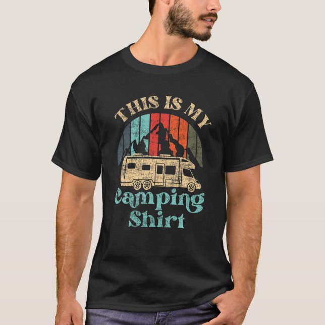 This Is My Camping Motorhome Campervan Retro Vinta T-Shirt (Front)