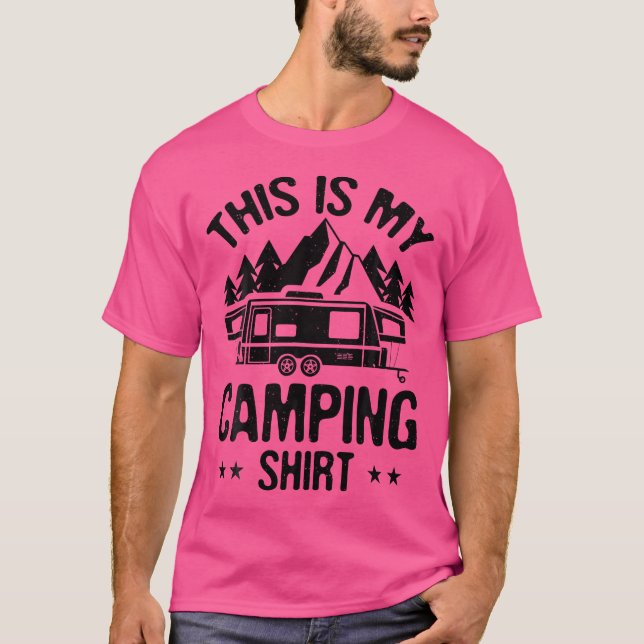 This Is My Camping Shirt Camper Van Mobile Home Ca (Front)