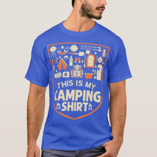 This Is My Camping Summer Camp Outdoors T-Shirt