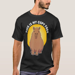 This is my Capy face Quote Animal Cute Capybara T-Shirt