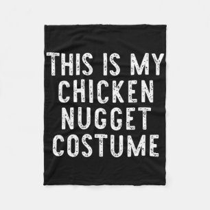 This Is My Chicken Nugget Costume Halloween Simple Fleece Blanket