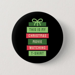 This Is My Christmas's Watching Movie 6 Cm Round Badge