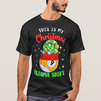 This Is My Christmas 9 Ball Billiard Player T-Shirt