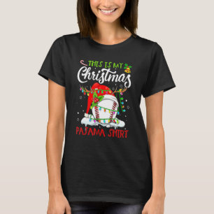 This Is My Christmas Baseball Pajama For Boys Men T-Shirt