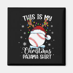 This is my christmas baseball xmas sports boys me magnet