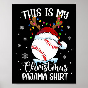 This is my christmas  baseball xmas sports boys me poster
