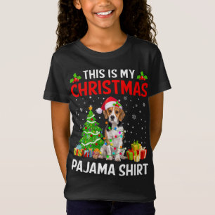 This Is My Christmas Beagle Dog Pajama Xmas Lights T-Shirt
