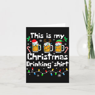 This Is My Christmas Beer Drinking Funny Party Xma Card
