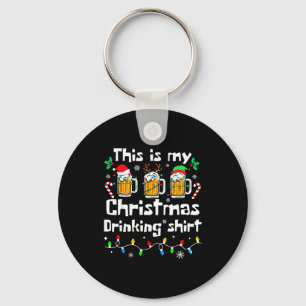 This Is My Christmas Beer Drinking Funny Party Xma Key Ring