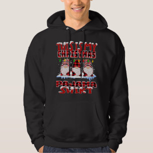 This Is My Christmas Buffalo Plaid Gnomes Funny Xm Hoodie