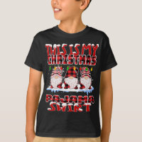 This Is My Christmas Buffalo Plaid Gnomes Funny Xm