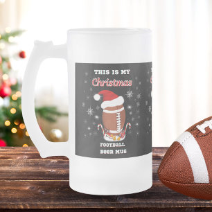 This Is My Christmas Football Beer Mug
