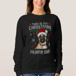 This Is My Christmas French Bulldog Dog Pajama Mer Sweatshirt