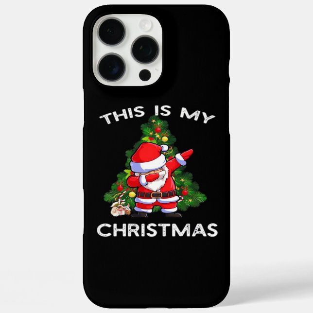 This Is My Christmas Funny Santa Case-Mate iPhone Case (Back)