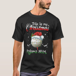 This Is My Christmas Golf Pajama For Boys Men T-Shirt