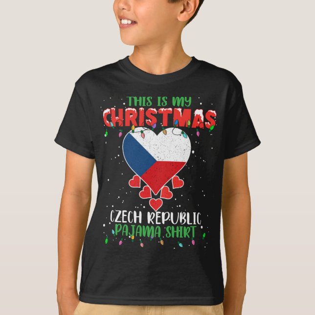 This Is My Christmas Lights Love Czech Republic Fl T-Shirt (Front)