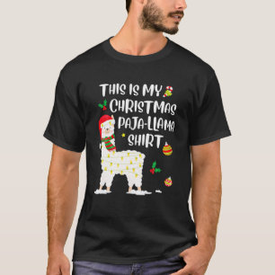 This Is My Christmas Llama Pajama Pyjama Top Chris