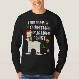 This Is My Christmas Llama Pajama Pyjama Top Chris