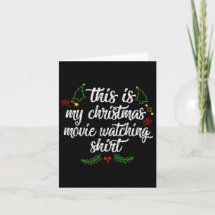 This Is My Christmas Movie Watching Gift Xmas Tree Card