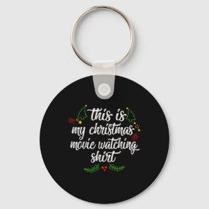 This Is My Christmas Movie Watching Gift Xmas Tree Key Ring