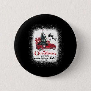 This Is My Christmas Movie Watching Vintage Red Tr 6 Cm Round Badge