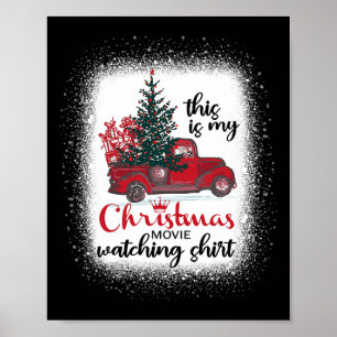 This Is My Christmas Movie Watching Vintage Red Tr Poster