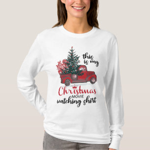 This Is My Christmas Movie Watching Vintage Red Tr T-Shirt