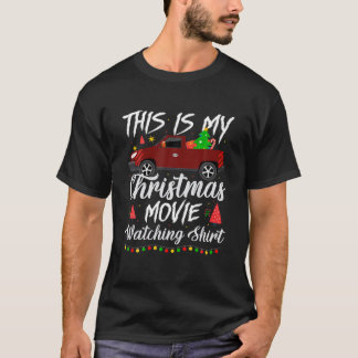 This Is My Christmas Movie Watching Xmas Tree Truc T-Shirt