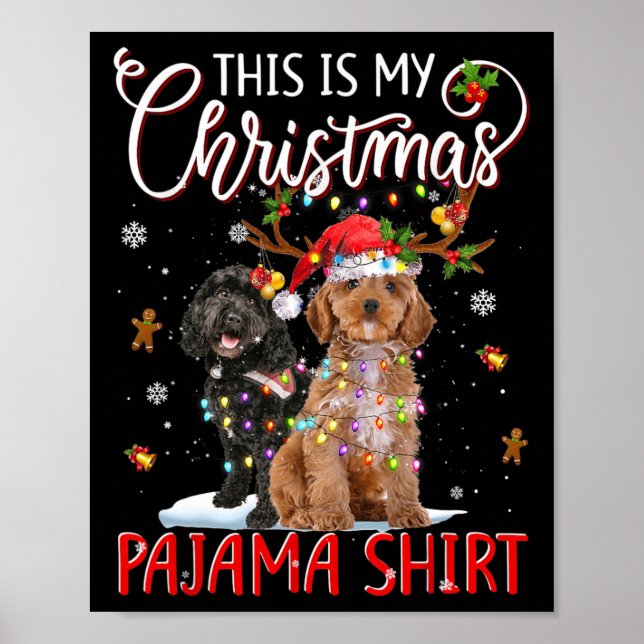 This Is My Christmas Pajama Apoo Christmas Lights  Poster (Front)
