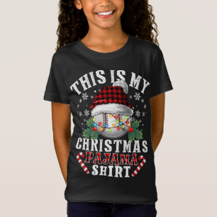 This Is My Christmas Pajama Baseball Santa T-Shirt