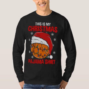 This Is My Christmas Pajama Basketball Player Coac T-Shirt