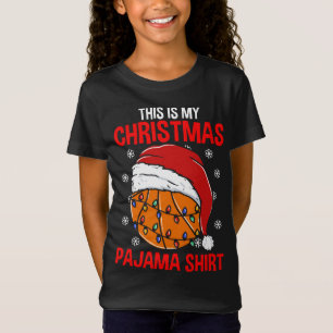 This Is My Christmas Pajama Basketball Player Coac T-Shirt