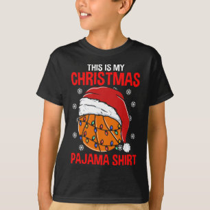 This Is My Christmas Pajama Basketball Player Coac T-Shirt