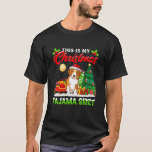 This Is My Christmas Pajama Beagle Sock Dog Dad Mo T-Shirt