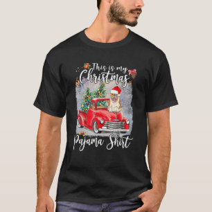 This Is My Christmas Pajama Bulldog Dog Truck Xmas T-Shirt