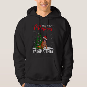 This Is My Christmas Pajama Bullmastiff Xmas Dog L Hoodie
