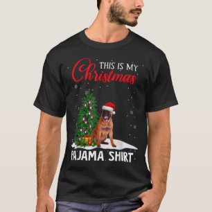 This Is My Christmas Pajama Bullmastiff Xmas Dog L T-Shirt