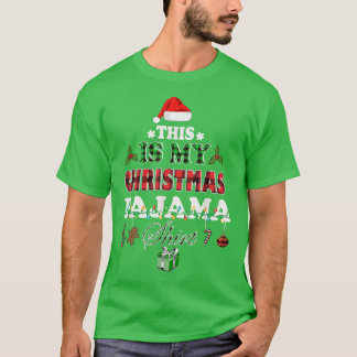 This Is My Christmas Pajama Christmas Lights and T T-Shirt